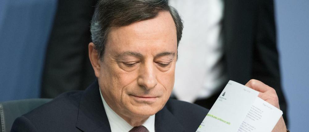 Auch Mario Draghi wurde Opfer der Attacken.