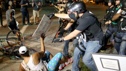 Unruhen in Ferguson im August 2014 nach dem Tod des schwarzen Teenagers Michael Brown