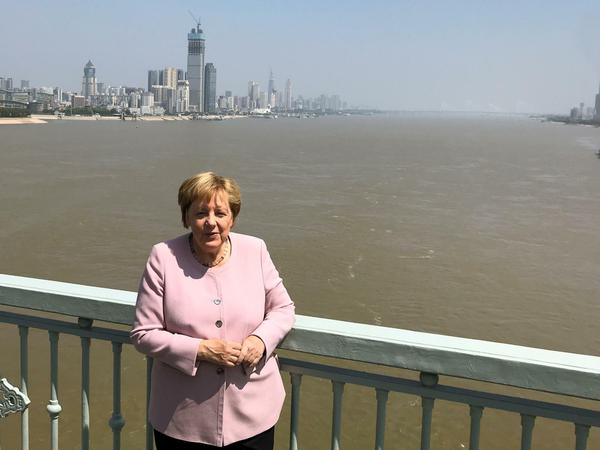 Kanzlerin Angela Merkel besuchte im September 2019 auch Wuhan, wo einige Wochen später das neue Corona-Virus aus