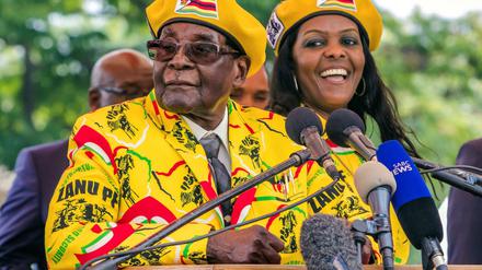Robert Mugabe und seine Frau Grace aufgenommen Anfang November.