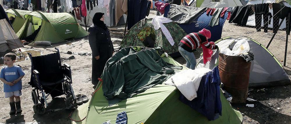 Das provisorische Flüchtlingslager im nordgriechischen Grenzort Idomeni soll geräumt werden.