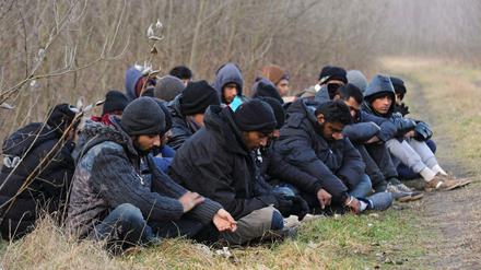 Flüchtlinge in Ungarn.