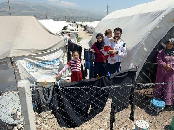 Syrische Flüchtlinge in einem Lager in der Türkei. 