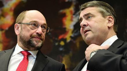 Politik als Wunschkonzert: SPD-Chef Martin Schulz und Außenminister Sigmar Gabriel. 