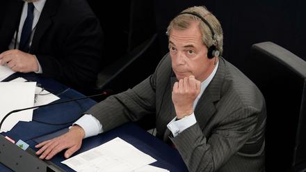 Nigel Farage wurde im EU-Parlament heftig kritisiert.