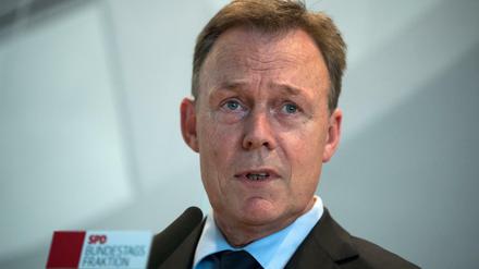 Thomas Oppermann, Fraktionsvorsitzender der SPD, wirft der Union im Koalitionsausschuss Blockadehaltung vor.