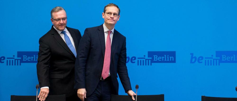 In ihren Parteien als Schwäche ausgemacht: Frank Henkel (CDU) und Michael Müller (SPD).