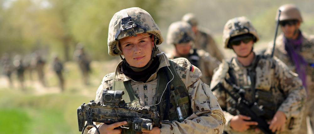 Mit Genehmigung des Parlaments: Bundeswehrsoldaten im Einsatz in Afghanistan.