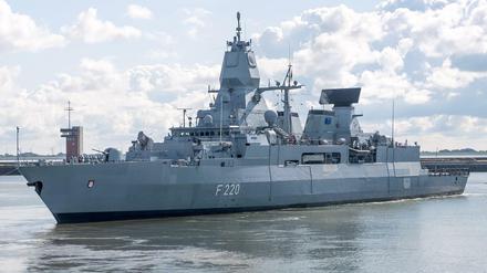 Die Fregatte «Hamburg» läuft zu einem fünfmonatigen Mittelmeer-Einsatz im Rahmen der Auslandsmission Irini aus.