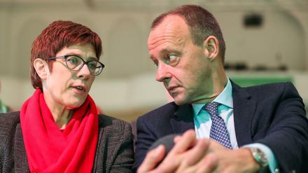 CDU-Chefin Annegret Kramp-Karrenbauer und Friedrich Merz