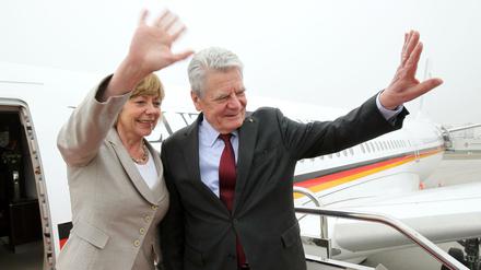Bundespräsident Joachim Gauck und seine Lebensgefährtin Daniela Schadt.