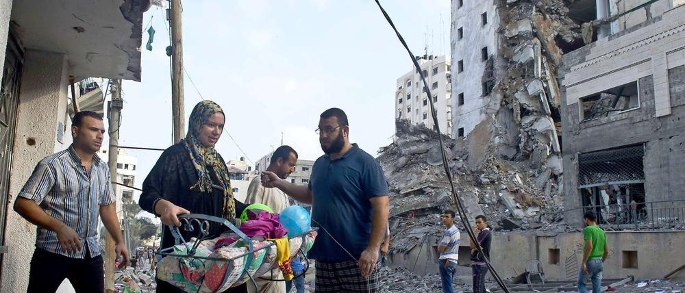 Leben in Trümmern: Auch in Gaza hoffen die Menschen, dass der Krieg endlich ein Ende findet.