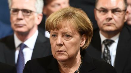 Merkel nahm am 31.07.2016 in München an einem Ökumenischen Gottesdienst für die Opfer des Amoklaufs von München im Liebfrauendom teil.
