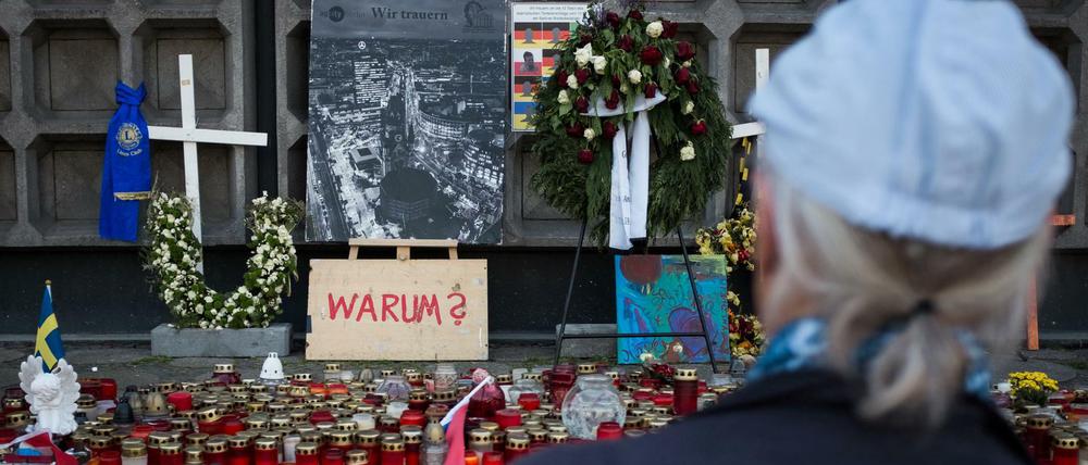 Anschlag in Berlin: Gedenken an die Opfer vom Breitscheidplatz