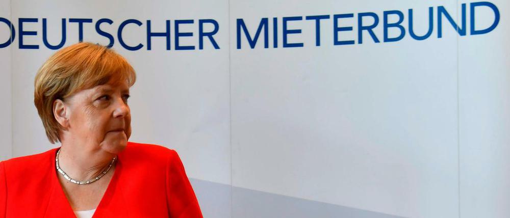 Kanzlerin Angela Merkel besuchte am Freitag den Deutschen Mietertag.