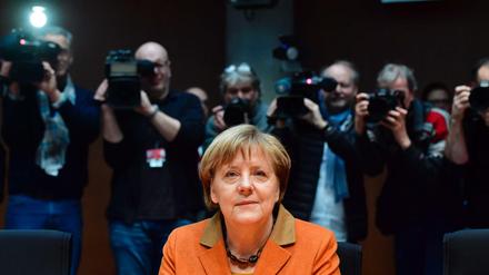Kanzlerin Angela Merkel vor dem NSA-Untersuchungsausschuss. 