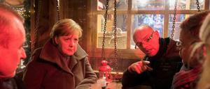 Ein Jahr danach. Angela Merkel besuchte den Weihnachtsmarkt Anfang Dezember. 