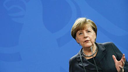 Angela Merkel und die Flüchtlingsdebatte.