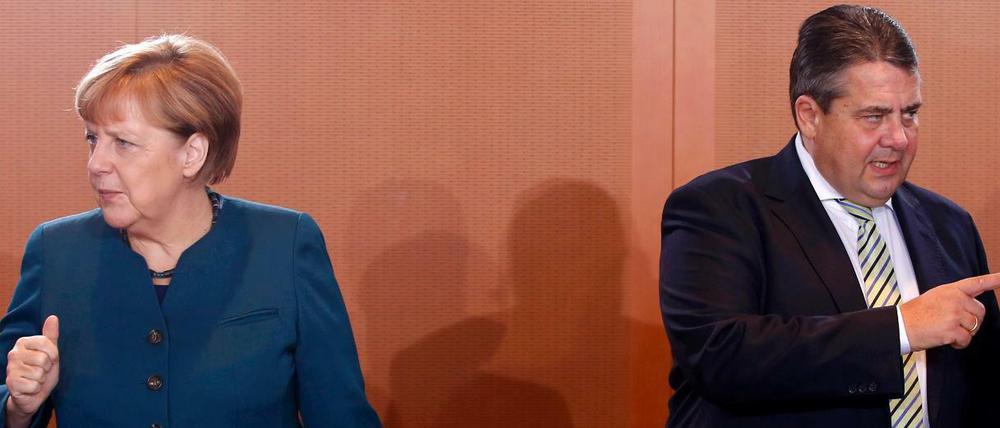 SPD-Chef Sigmar Gabriel (rechts) will eine Doppelspitze für seine Partei. Die Beste für diese Position liegt doch nahe, meint unser Kolumnist Helmut Schümann.