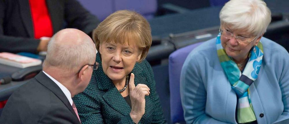 Kauder, Merkel. Hasselfeldt.