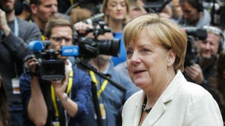 Angela Merkel beim EU-Gipfel in Brüssel am Dienstagabend.