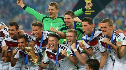 Die deutsche Mannschaft - glücklich nach dem Finalsieg