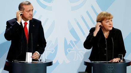 Angela Merkel und Recep Tayyip Erdogan auf einem Archivbild von 2012. 