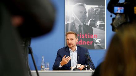 FDP-Parteichef Christian Lindner bei der Vorstellung seines Buches "Schattenjahre". 