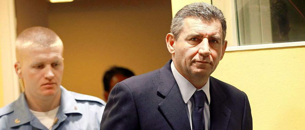 Ante Gotovina kurz vor seinem Freispruch im Berufungsverfahren.
