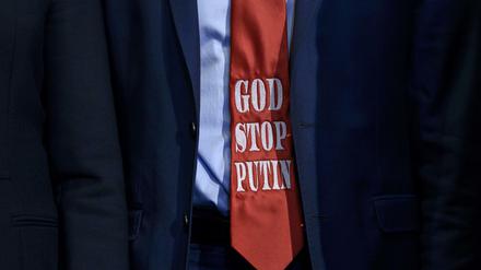 Für einen ukrainischen Parlamentarier gab es bei einem Washington-Besuch nur diese eine Bitte: "Gott soll Putin stoppen"