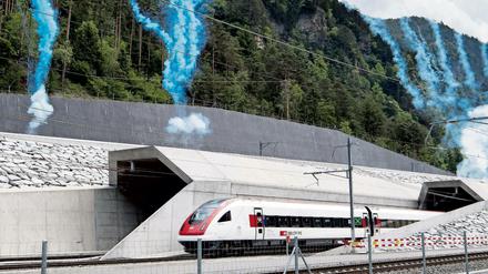 Mit 57 Kilometern ist der Gotthard-Tunnel der längste der Welt. 