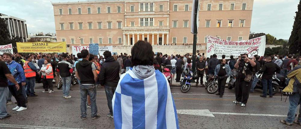 Proteste in Athen - ein Dauerzustand.