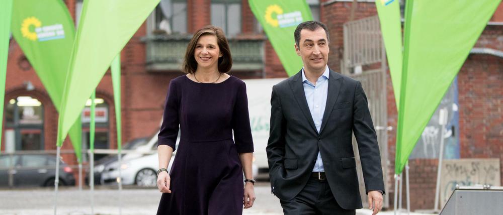 Die Spitzenkandidaten der Grünen für die Bundestagswahl, Katrin Göring-Eckardt und Cem Özdemir