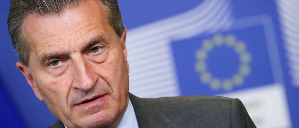 Meint es nicht gut mit den Polen - EU-Kommissar Günther Oettinger.