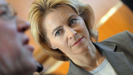 Sozialministerin Ursula von der Leyen (CDU) steht im Mittelpunkt aller Debatten um Hartz IV.