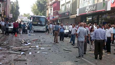 Am Montag gab es in Mersin im Büro der Kurdenpartei HDP eine Explosion.
