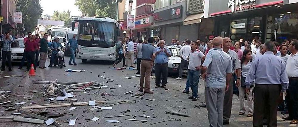 Am Montag gab es in Mersin im Büro der Kurdenpartei HDP eine Explosion.