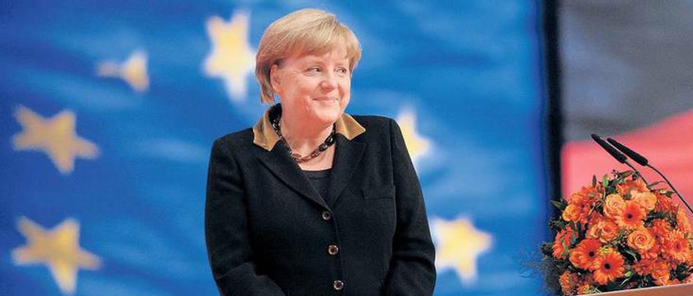 Merkel beim Parteitag 2012.