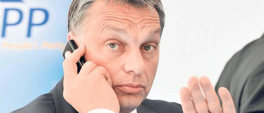 Im Clinch mit der EU: Ungarns Regierungschef Viktor Orban. Foto: AFP