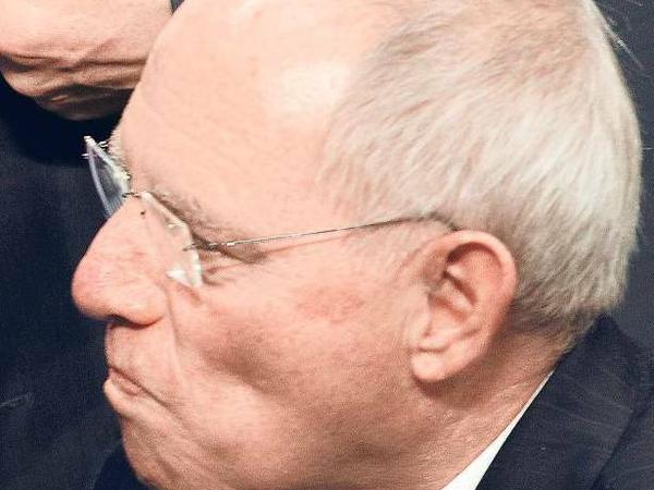 Zweifler in den eigenen Reihen. Finanzminister Wolfgang Schäuble (CDU). Foto: dpa