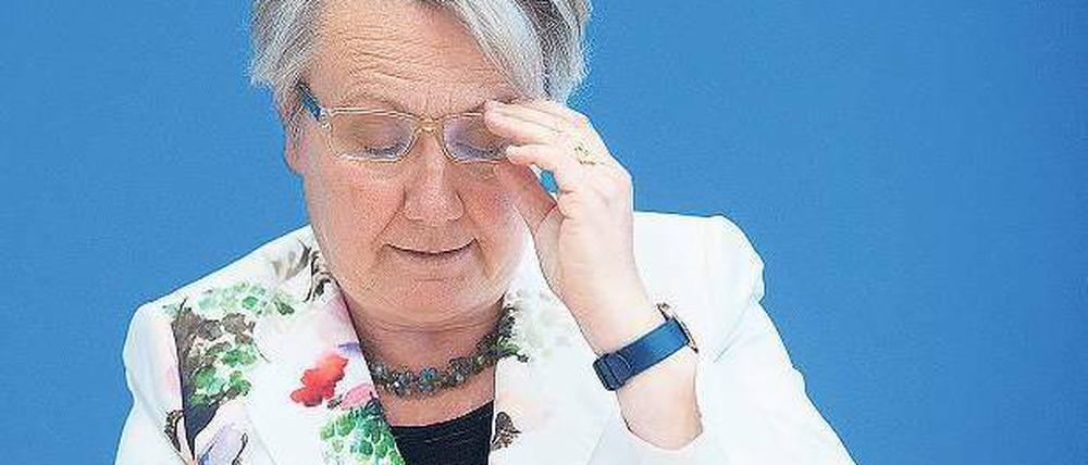 Frau Doktor. Bundesforschungsministerin Annette Schavan, CDU. Foto: dapd