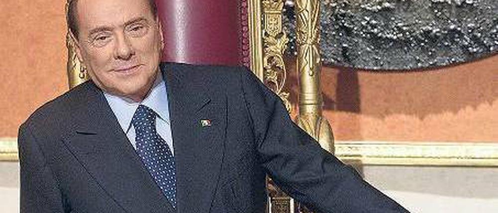 Selbst in Prozesse verwickelt: Parteichef Silvio Berlusconi. Foto: dpa
