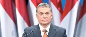 Ungarns rechtskonservativer Premier Viktor Orban gibt sich als Kämpfer gegen die internationale Finanzwelt.