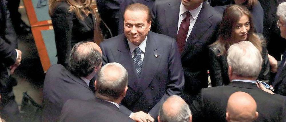 Er ist zurück. Silvio Berlusconi wird wohl wieder deutlich mehr Einfluss auf die Politik in Rom bekommen. 