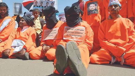Solidarität. Demonstranten im Jemen fordern die Freilassung von Landsleuten aus Guantanamo.