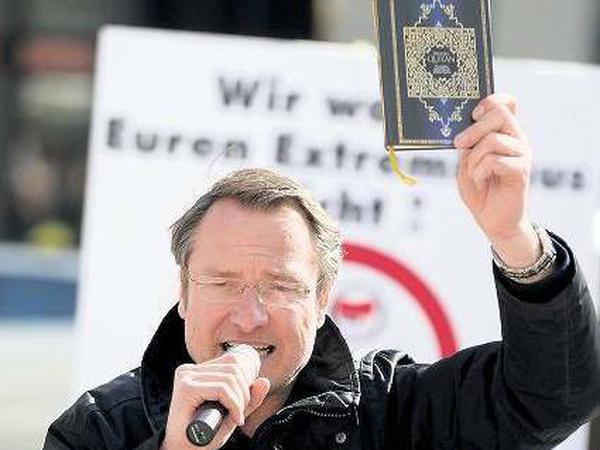 Agitator: Der Rechtspopulist Michael Stürzenberger hetzt gegen den Islam.