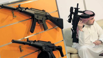 Zum Anfassen. In den Golfstaaten sind deutsche Waffen sehr beliebt. Vor allem Saudi-Arabien kauft gerne made in Germany.