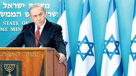 Was nun, Herr Netanjahu? Der israelische Premier hat infolge der Gazakrise derzeit einen schweren Stand – auch in der eigenen Koalition. Foto: Jim Hollander/dpa