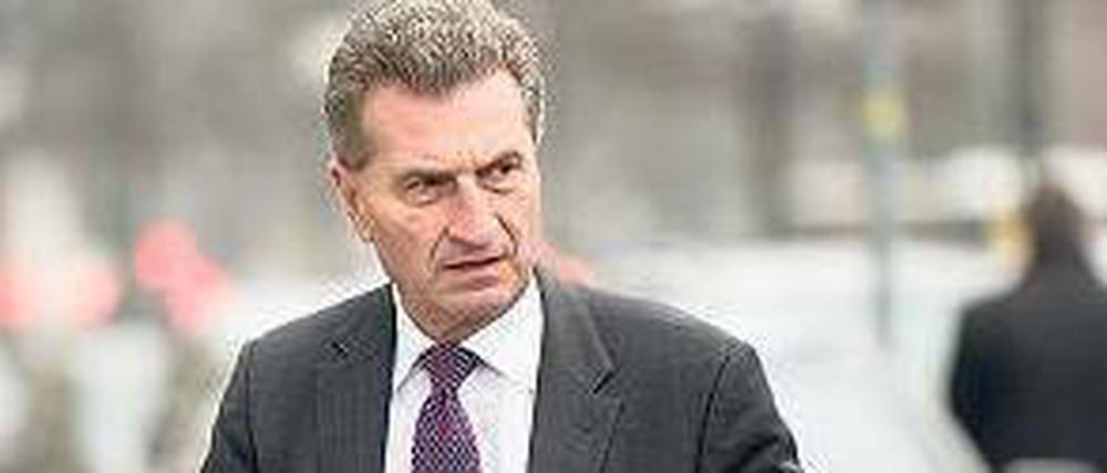 Günther Oettinger, 61, ist seit 2014 EU- Kommissar für Digitale Wirtschaft und Gesellschaft. Zuvor war der CDU-Politiker Kommissar für Energie.