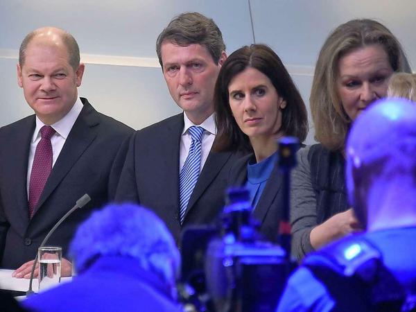 Die Hamburger Spitzenkandidaten Olaf Scholz (SPD), Dietrich Wersich (CDU), Katja Suding (FDP).